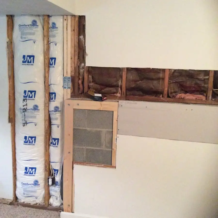 Wall insulation replacement during Odor Removal & Deodorization in Bowie